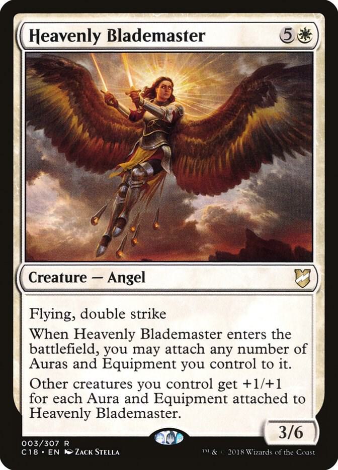 Heavenly Blademaster 3 card from Commander 2018