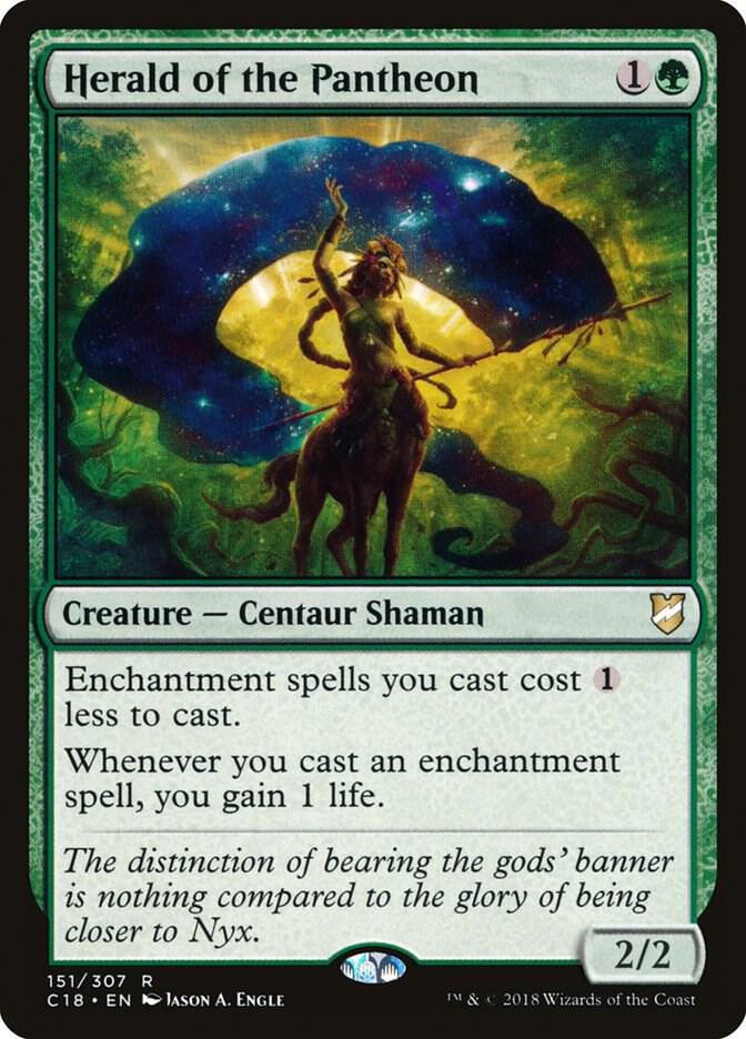 Herald of the Pantheon 151 card from Commander 2018