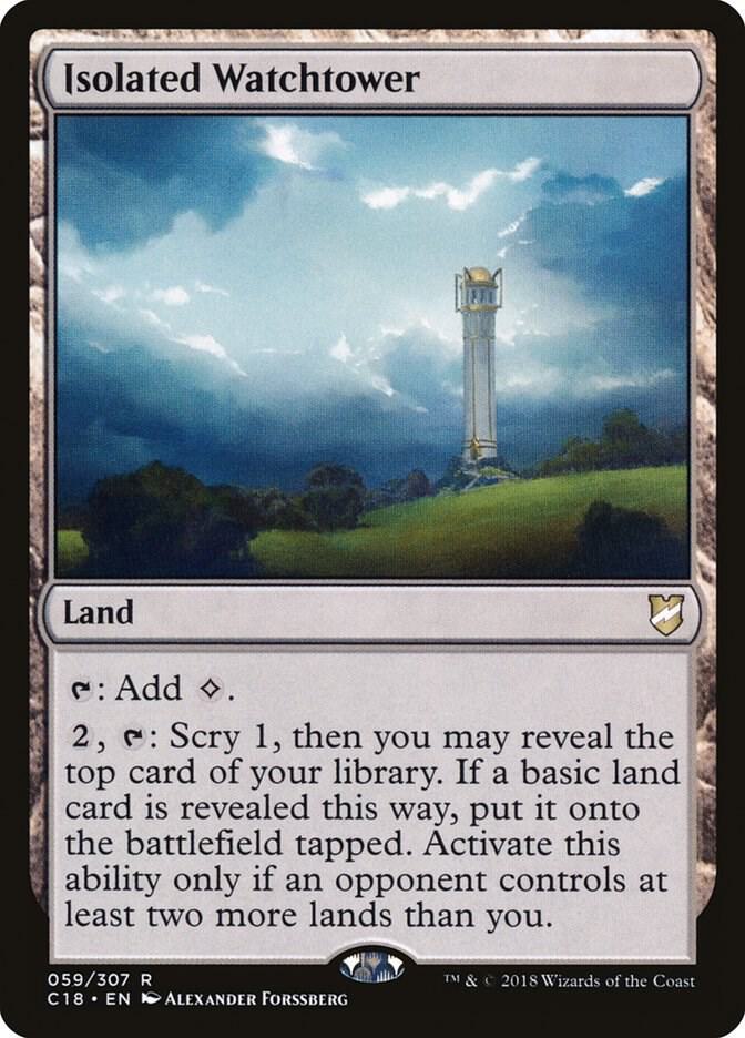 Isolated Watchtower 59 card from Commander 2018