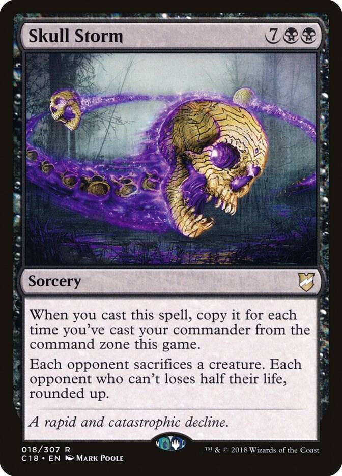Skull Storm 18 card from Commander 2018