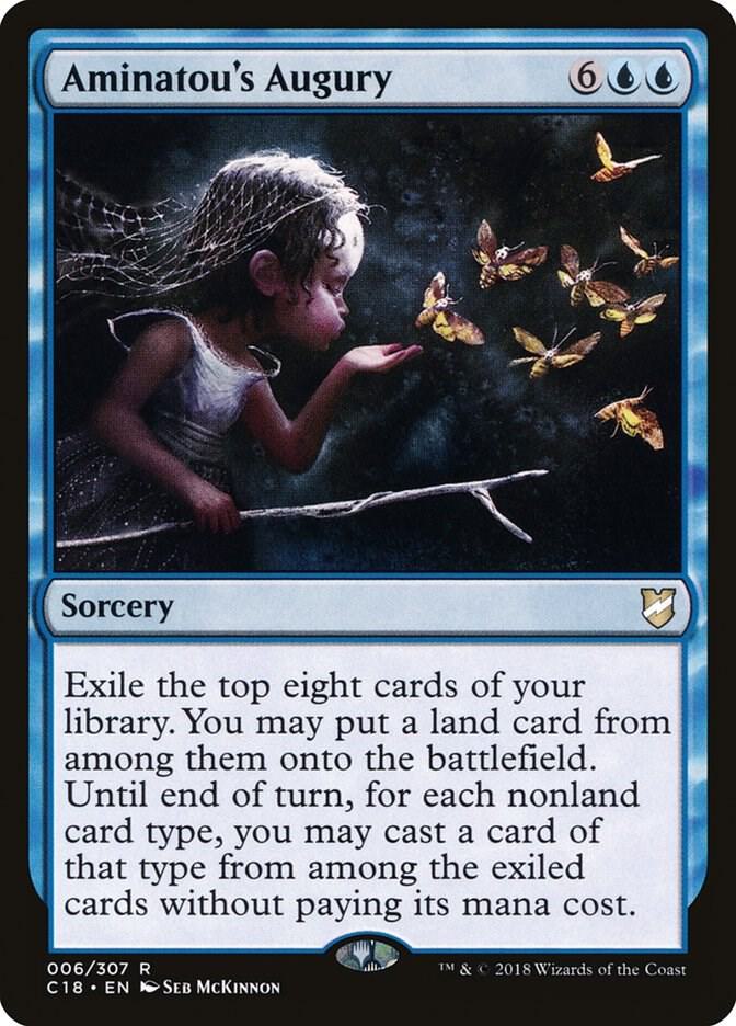 Aminatou's Augury 6 card from Commander 2018