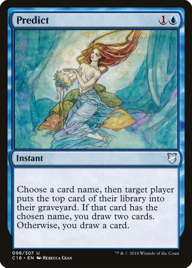 Predict 98 card from Commander 2018