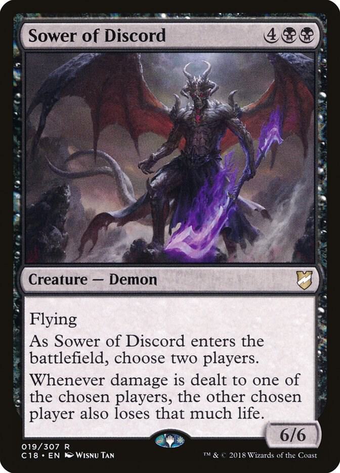 Sower of Discord 19 card from Commander 2018