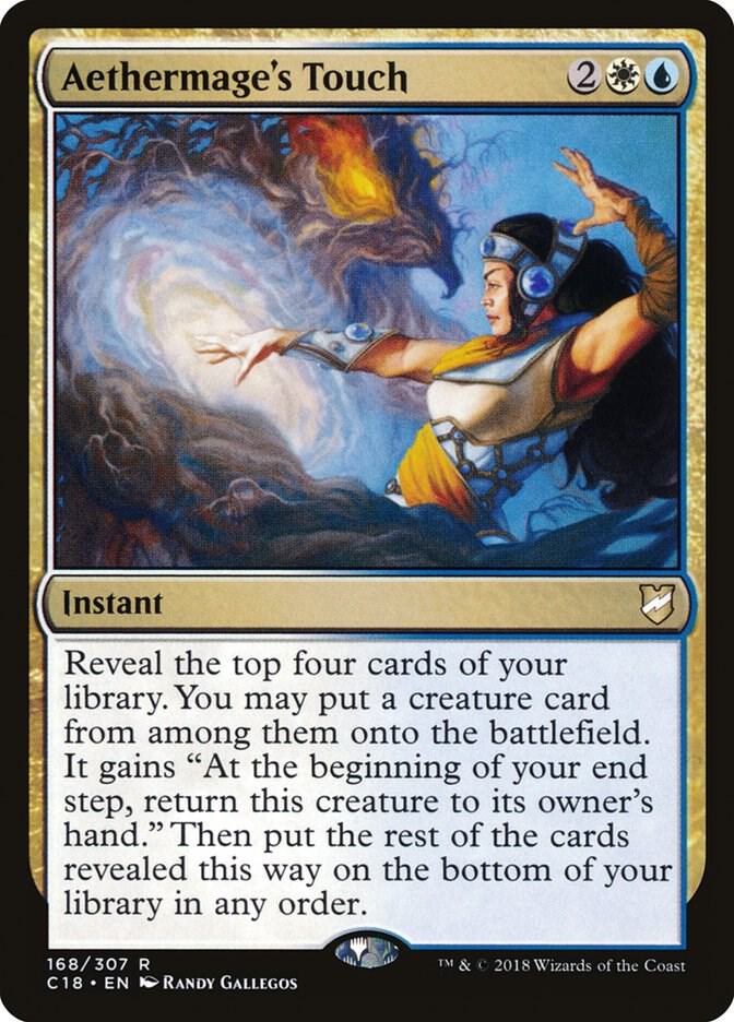 Aethermage's Touch 168 card from Commander 2018