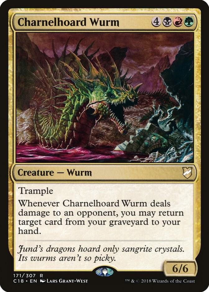 Charnelhoard Wurm 171 card from Commander 2018