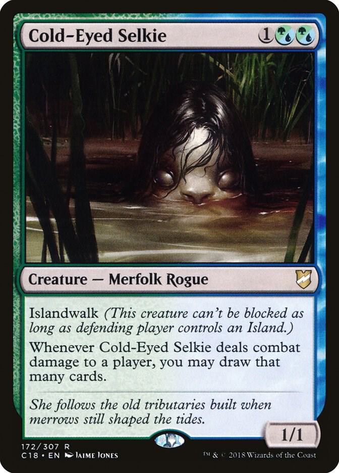 Cold-Eyed Selkie 172 card from Commander 2018