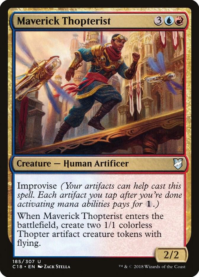Maverick Thopterist 185 card from Commander 2018