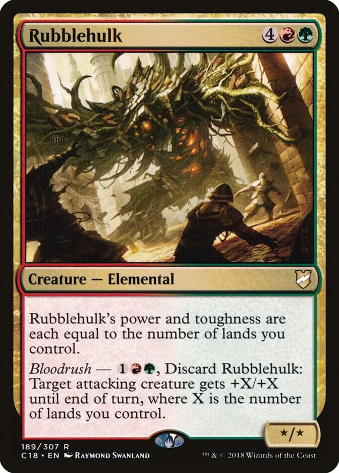 Rubblehulk 189 card from Commander 2018