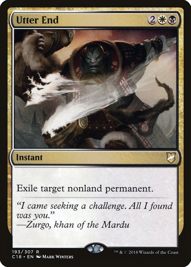 Utter End 193 card from Commander 2018