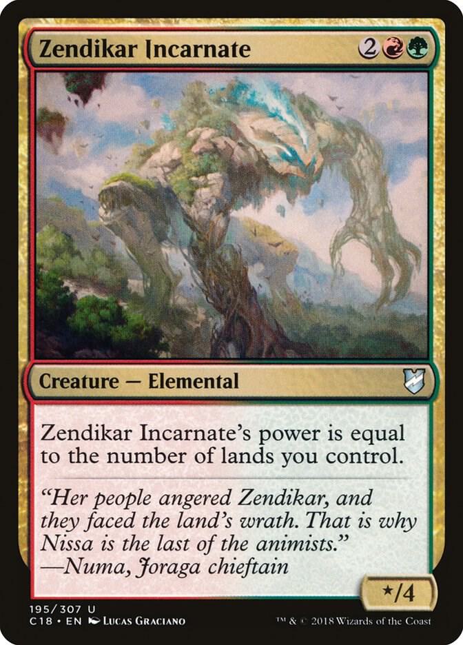 Zendikar Incarnate 195 card from Commander 2018