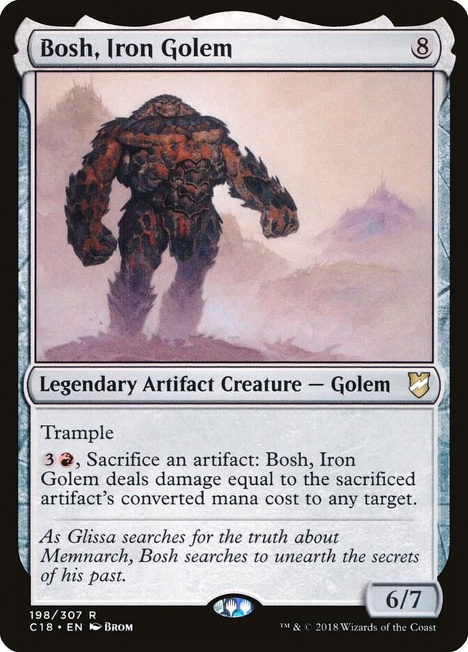 Bosh, Iron Golem 198 card from Commander 2018