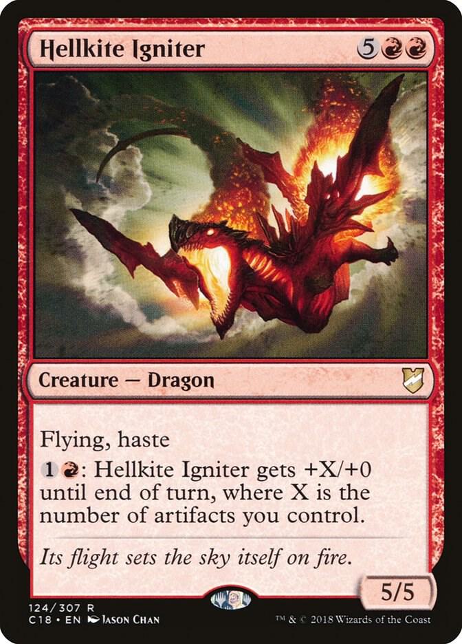 Hellkite Igniter 124 card from Commander 2018