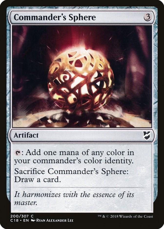 Commander's Sphere 200 card from Commander 2018