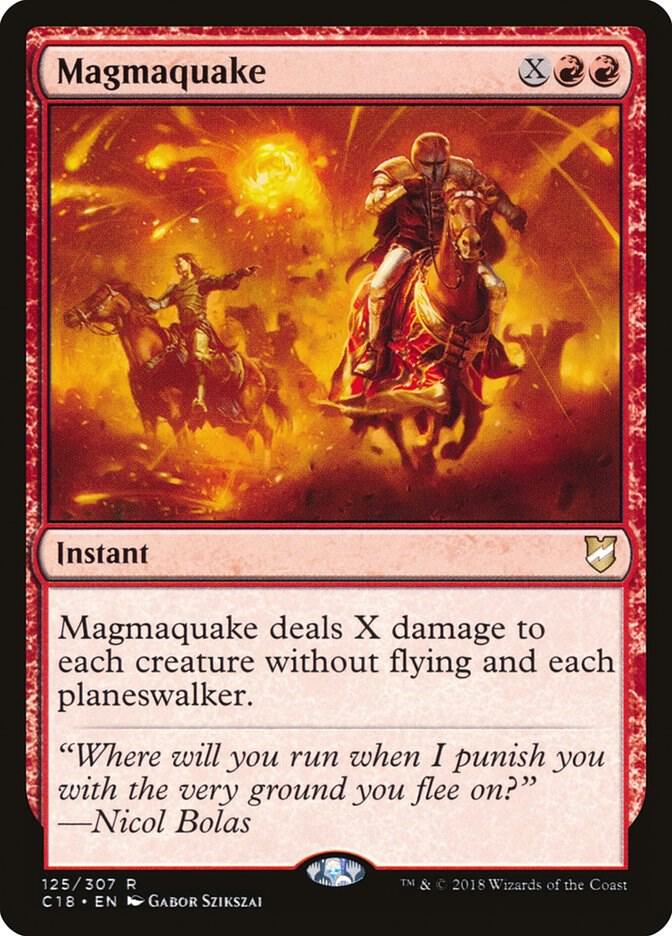 Magmaquake 125 card from Commander 2018