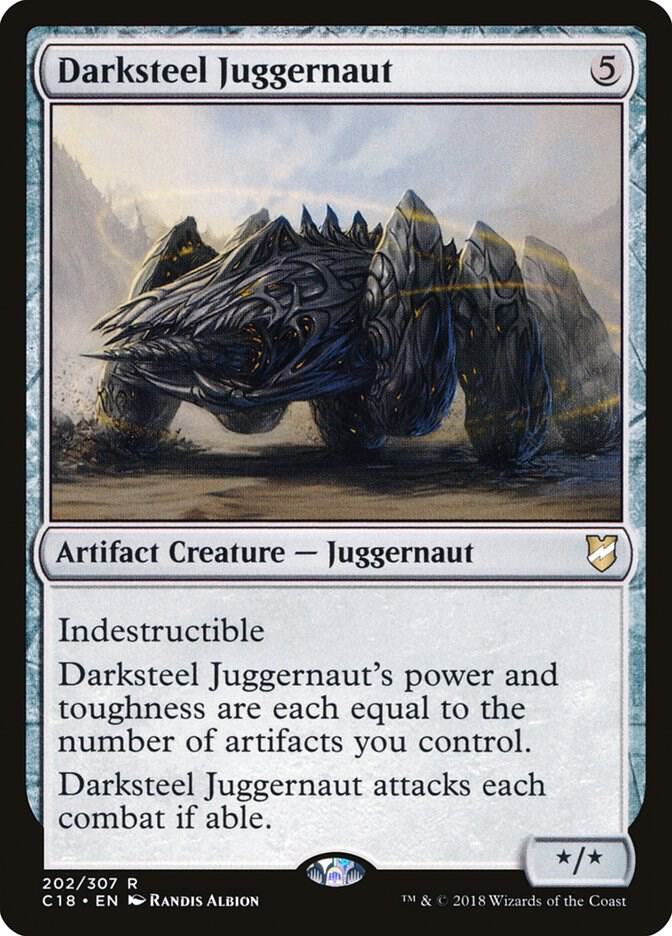 Darksteel Juggernaut 202 card from Commander 2018