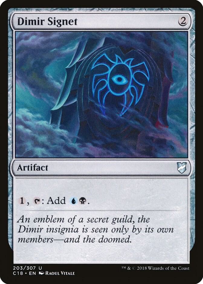 Dimir Signet 203 card from Commander 2018