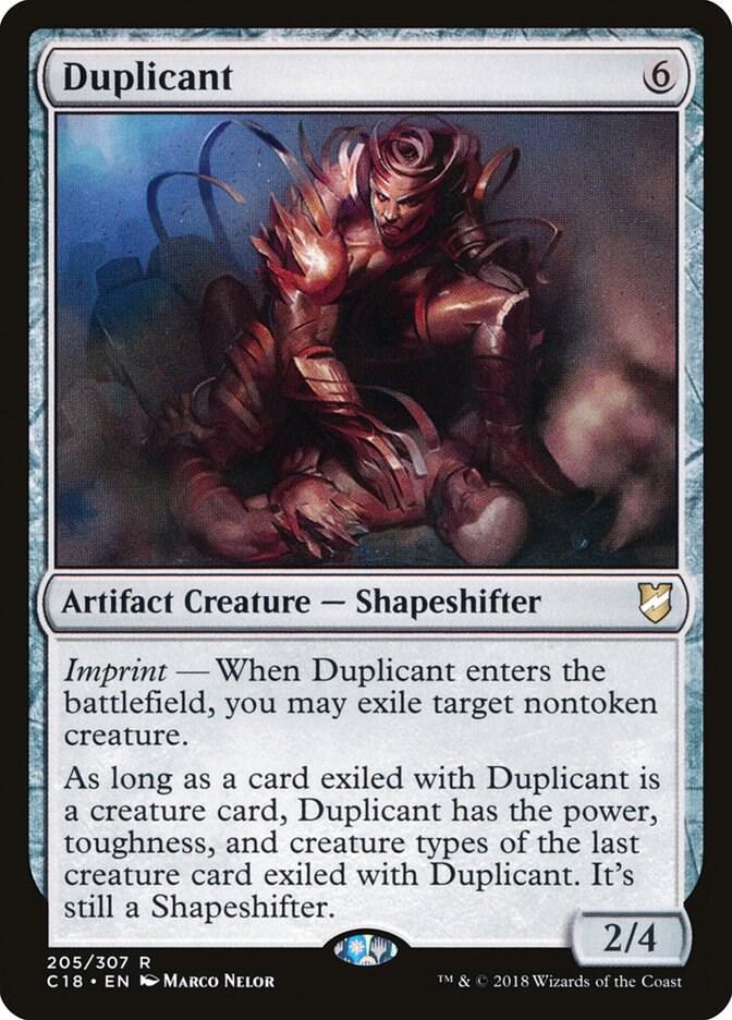 Duplicant 205 card from Commander 2018