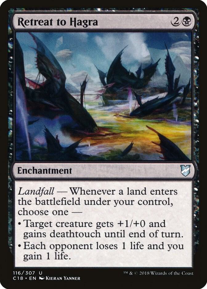 Retreat to Hagra 116 card from Commander 2018
