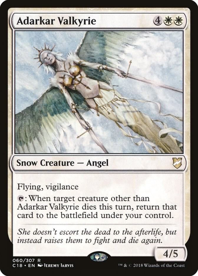 Adarkar Valkyrie 60 card from Commander 2018