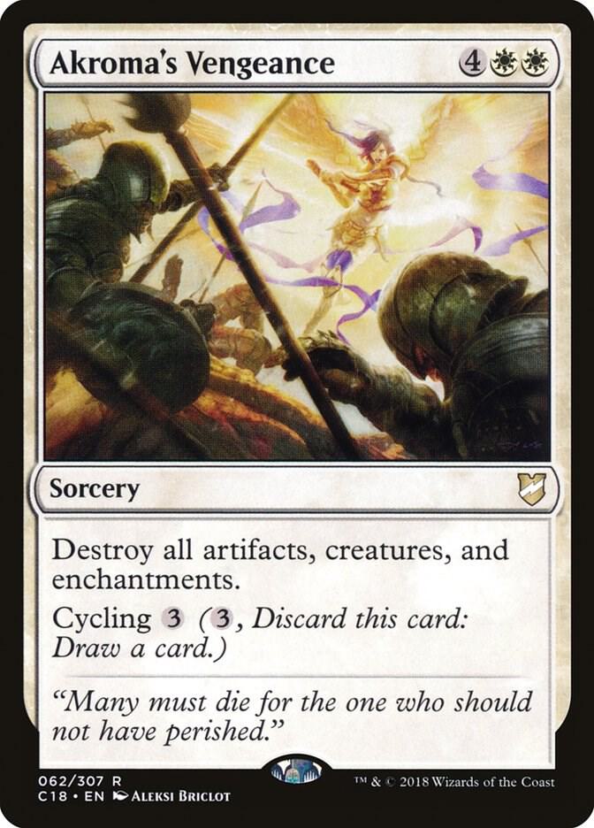 Akroma's Vengeance 62 card from Commander 2018