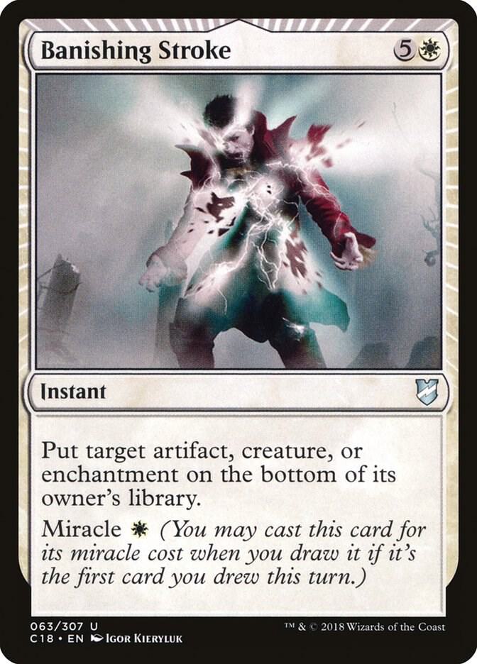 Banishing Stroke 63 card from Commander 2018