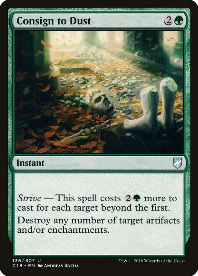 Consign to Dust 136 card from Commander 2018