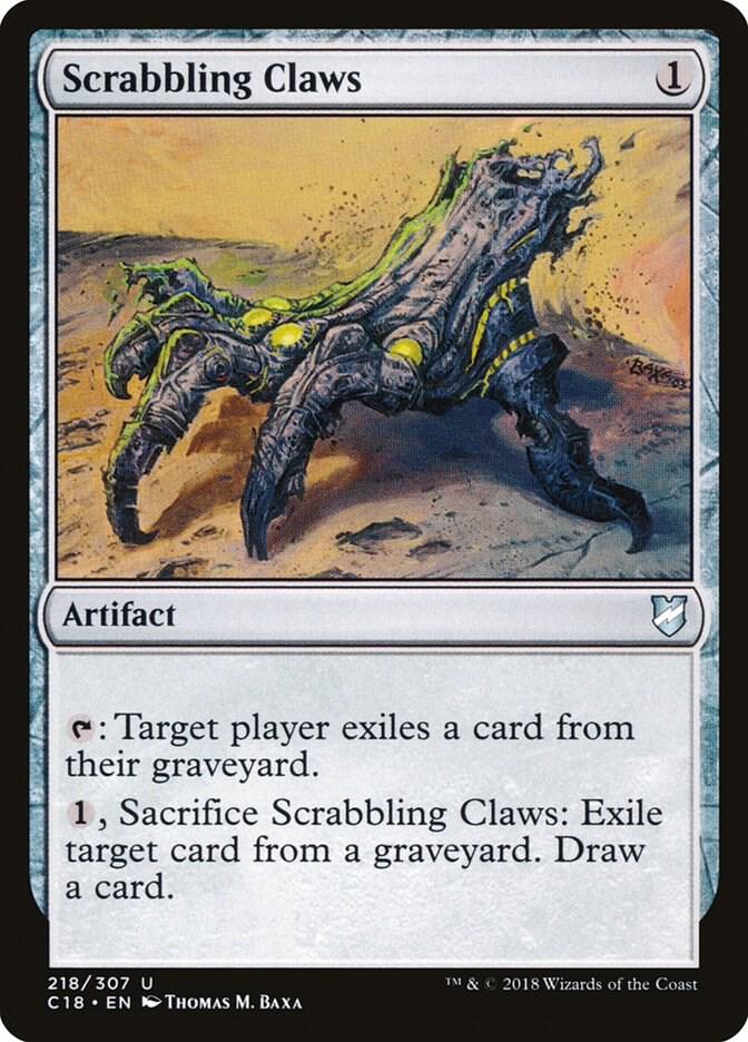 Scrabbling Claws 218 card from Commander 2018