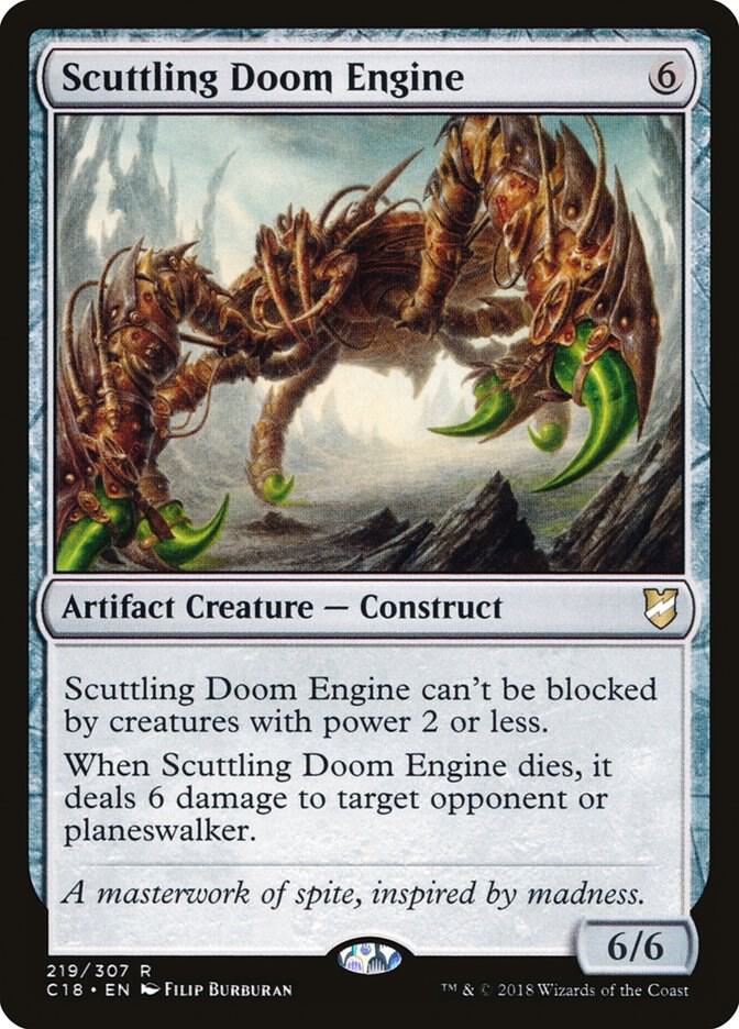 Scuttling Doom Engine 219 card from Commander 2018