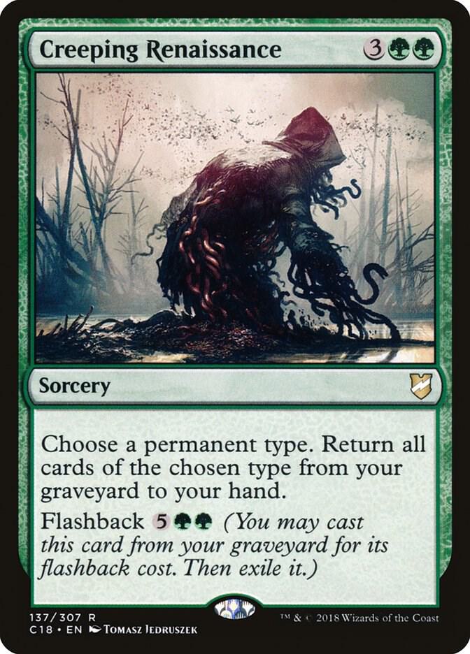 Creeping Renaissance 137 card from Commander 2018