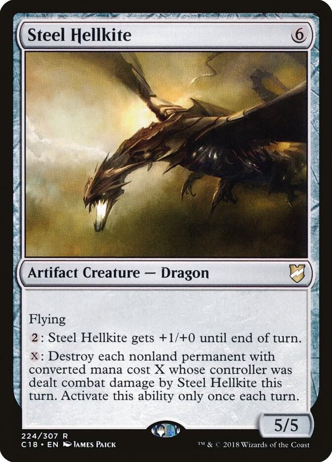Steel Hellkite 224 card from Commander 2018