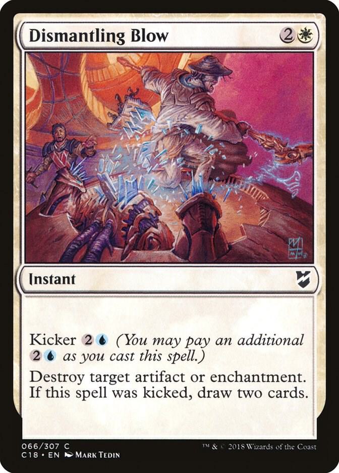 Dismantling Blow 66 card from Commander 2018