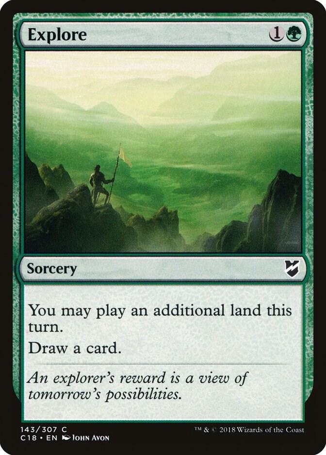 Explore 143 card from Commander 2018