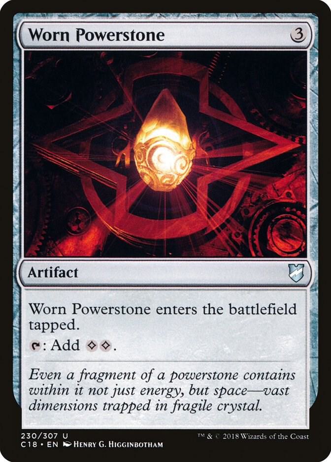Worn Powerstone 230 card from Commander 2018