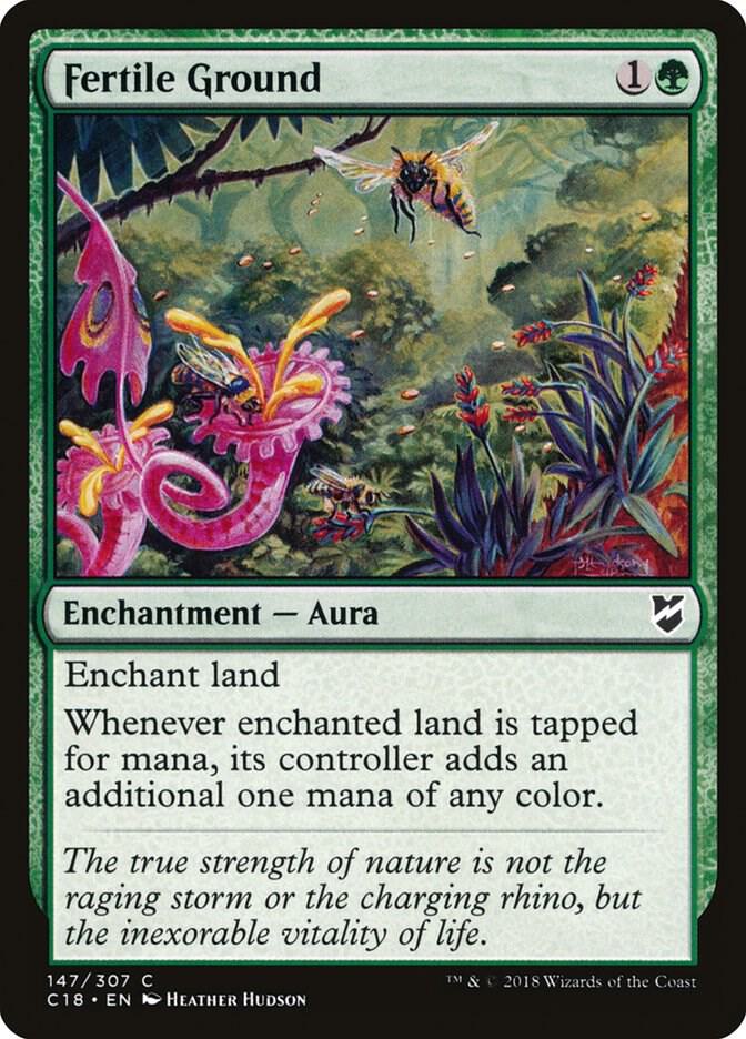 Fertile Ground 147 card from Commander 2018