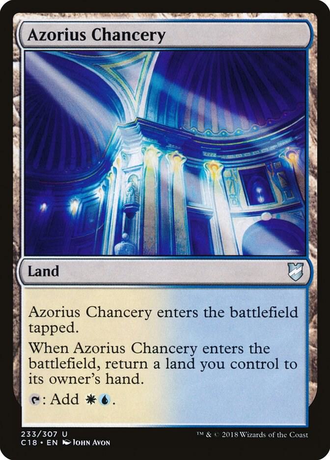 Azorius Chancery 233 card from Commander 2018