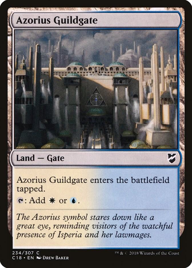Azorius Guildgate 234 card from Commander 2018