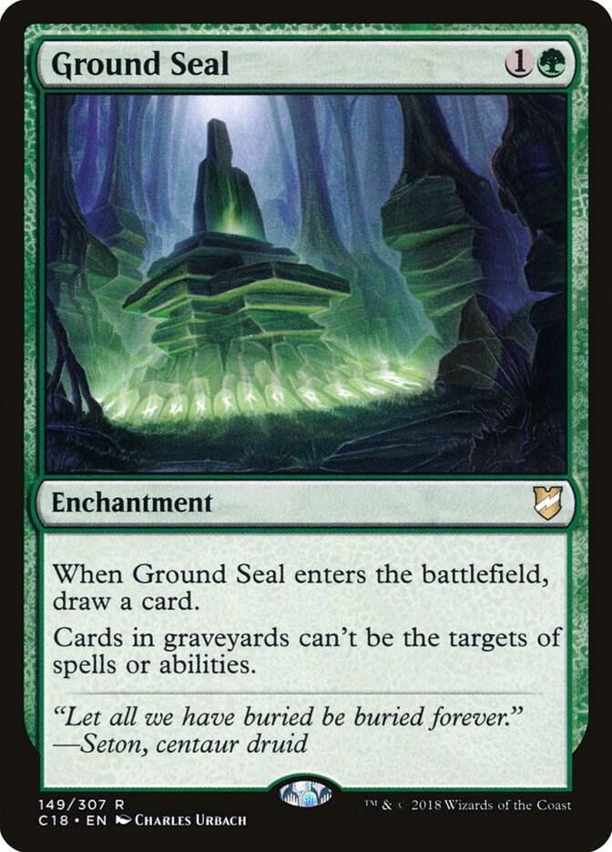 Ground Seal 149 card from Commander 2018