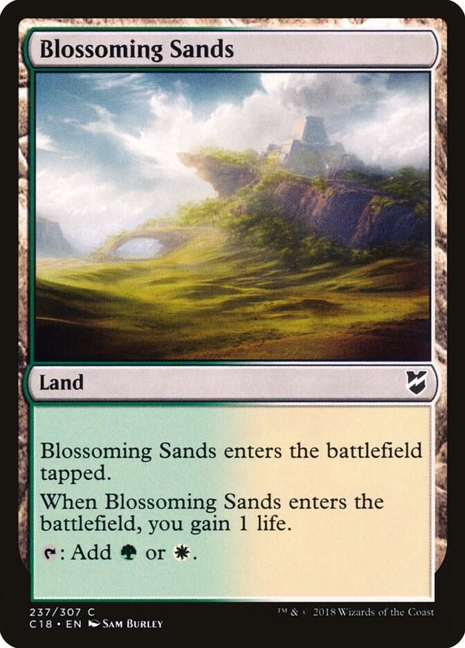 Blossoming Sands 237 card from Commander 2018