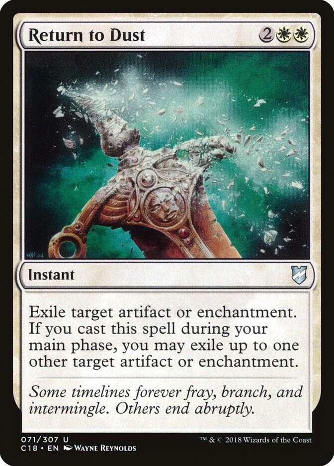 Return to Dust 71 card from Commander 2018