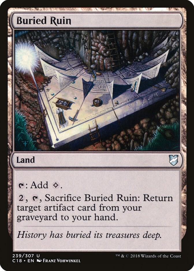 Buried Ruin 239 card from Commander 2018