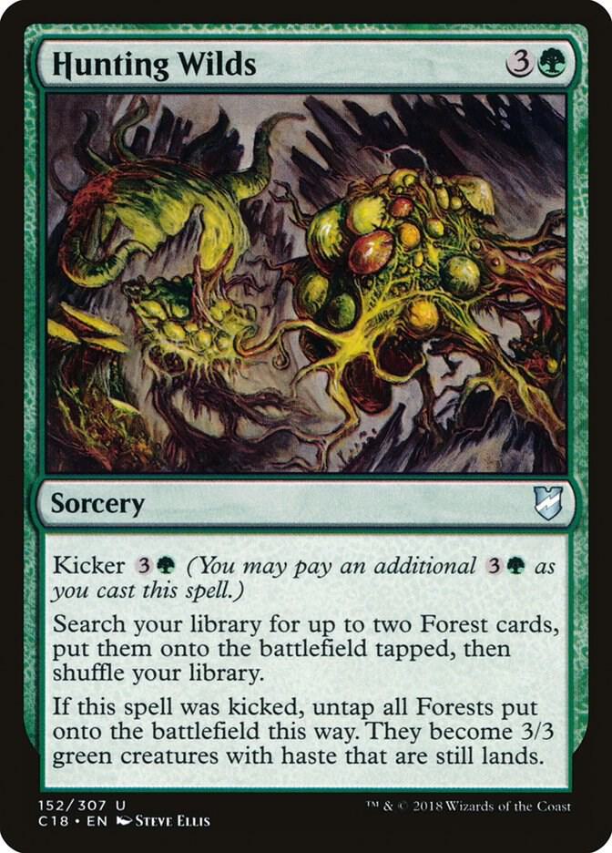 Hunting Wilds 152 card from Commander 2018