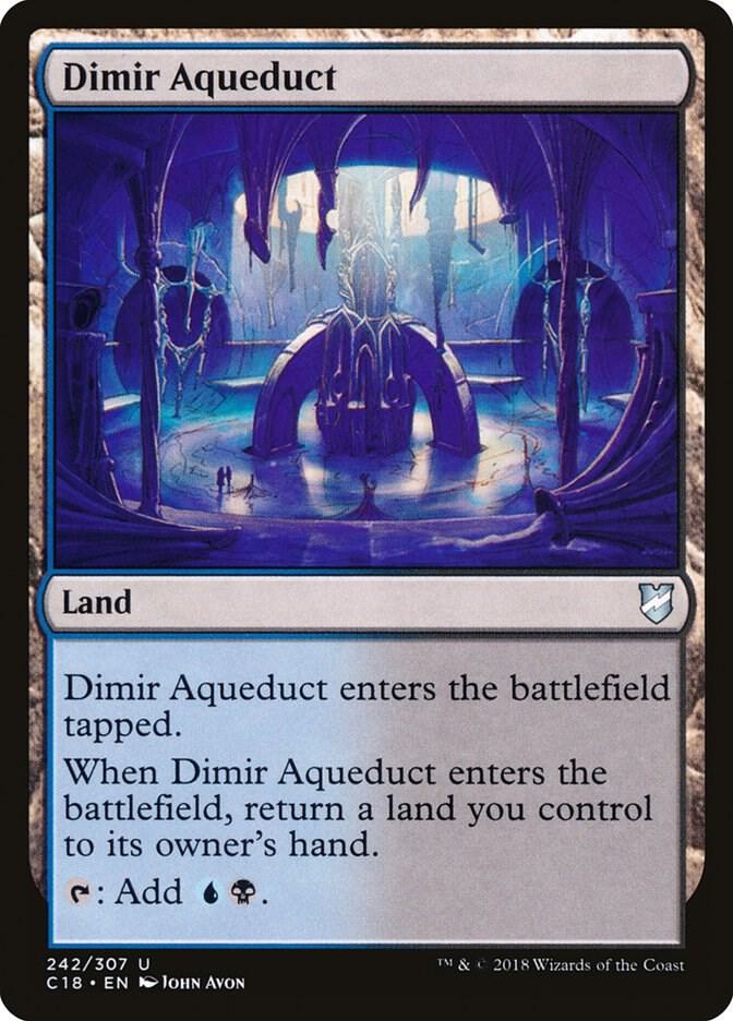 Dimir Aqueduct 242 card from Commander 2018