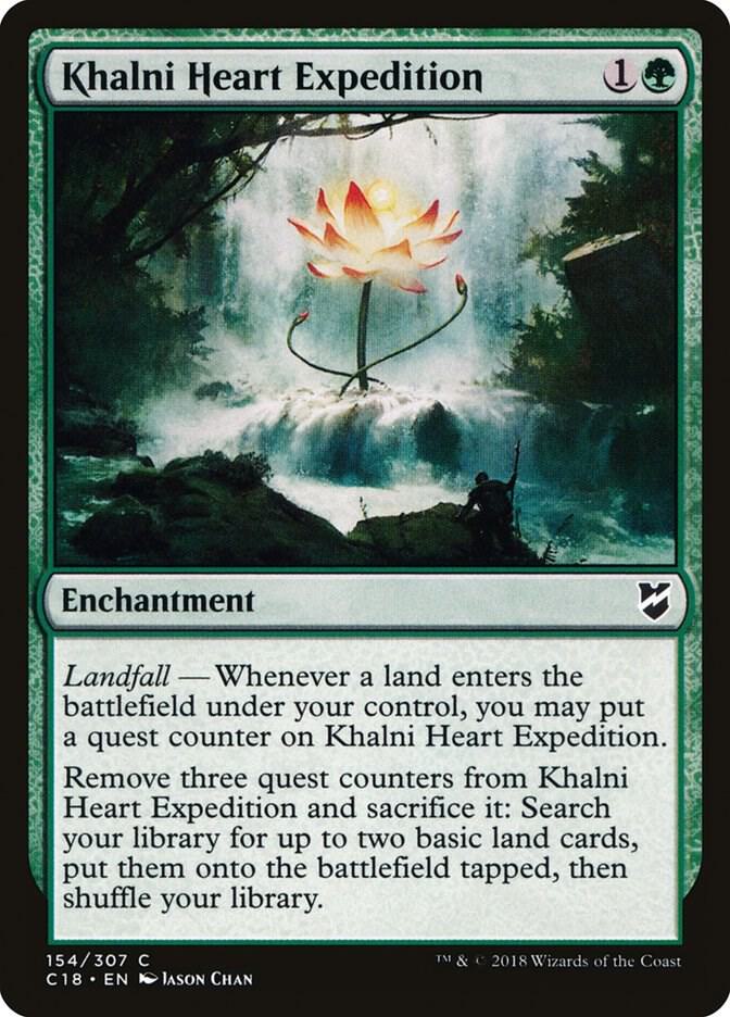 Khalni Heart Expedition 154 card from Commander 2018