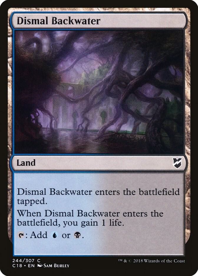 Dismal Backwater 244 card from Commander 2018