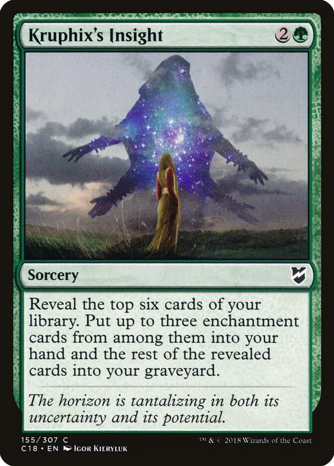 Kruphix's Insight 155 card from Commander 2018