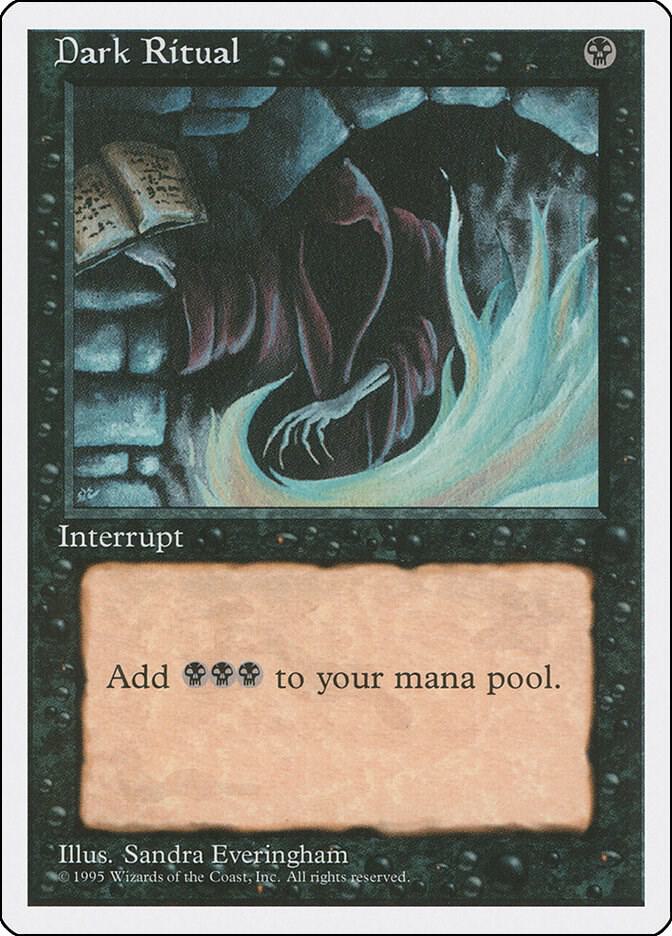 Dark Ritual 13 card from Fourth Edition
