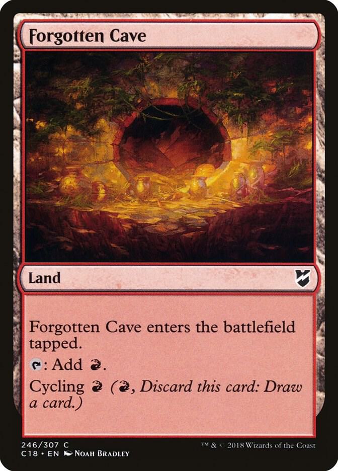 Forgotten Cave 246 card from Commander 2018
