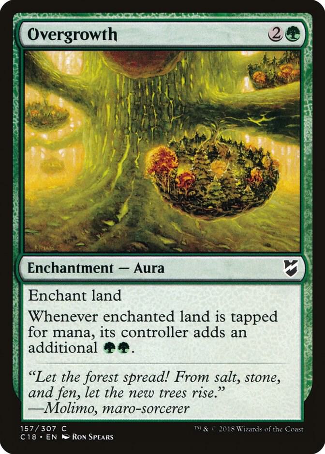 Overgrowth 157 card from Commander 2018
