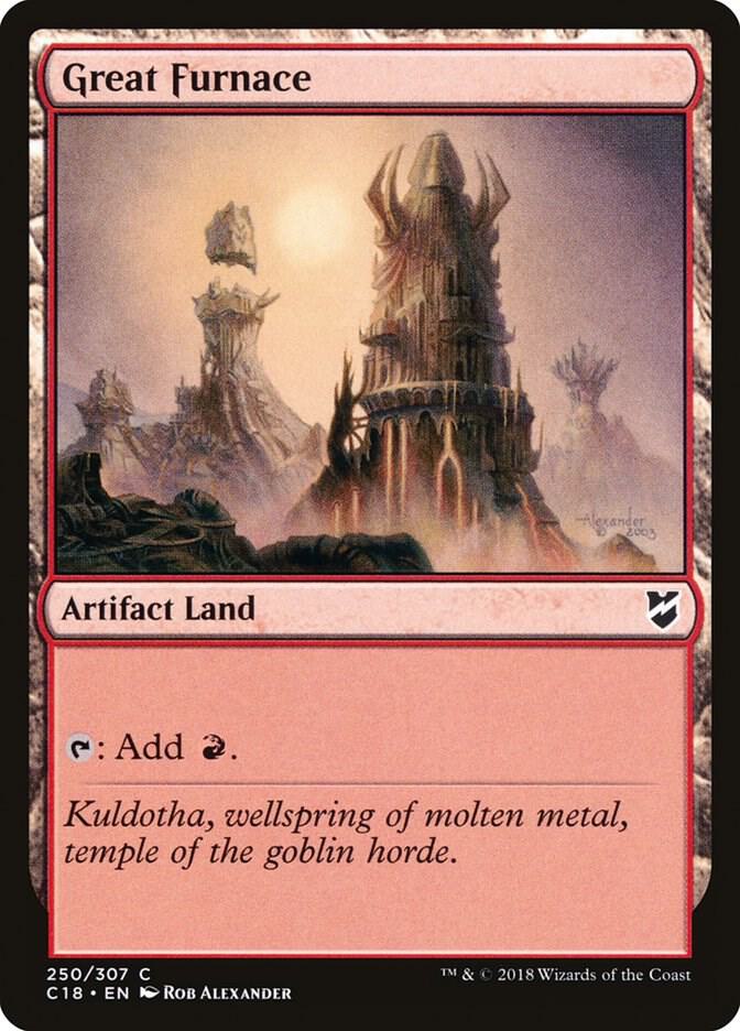 Great Furnace 250 card from Commander 2018