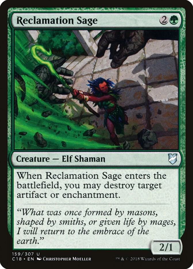 Reclamation Sage 159 card from Commander 2018